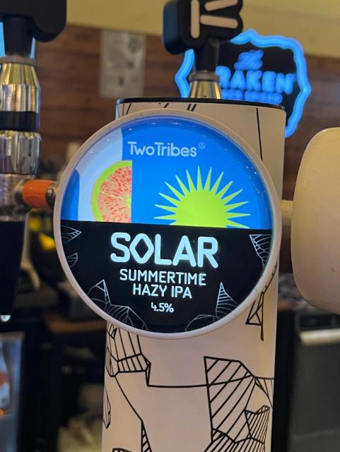 Solar Summertime Hazy IPA 4.5%, Two Tribes, England