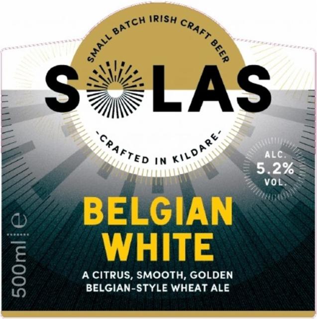 Solas Belgian White 5.2%, Rye River Brewing Co., Ireland