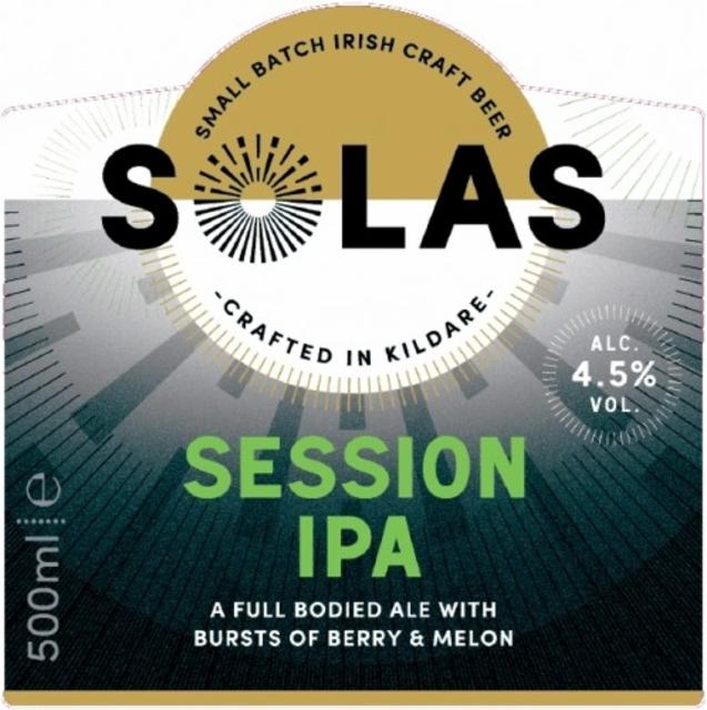 Solas Session IPA 4.5%, Rye River Brewing Co., Ireland