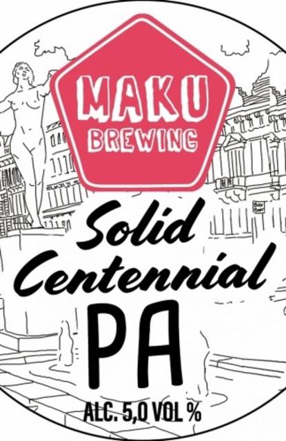 Solid Centennial PA 5.0%, Maku Brewing, Finland