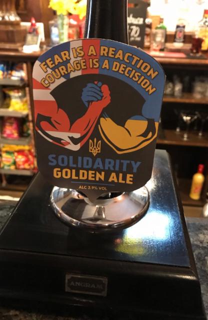 Solidarity Golden Ale 3.9%, Castle Eden Brewery, England