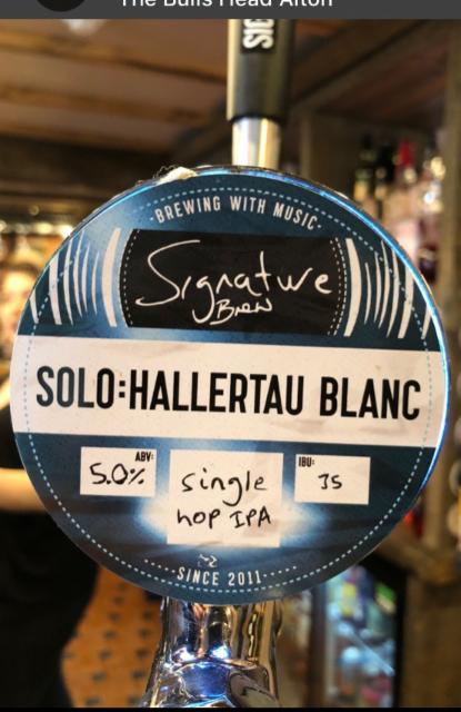 Solo: Hallertau Blanc 5.0%, Signature Brew, England