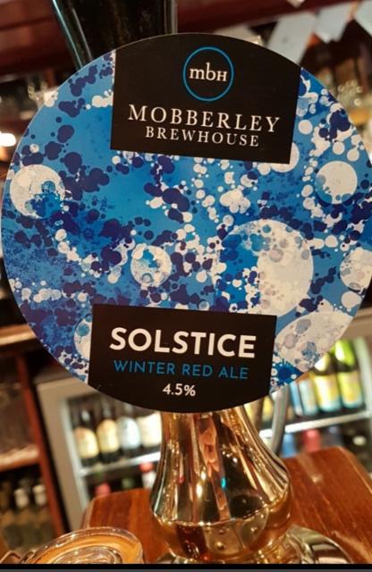 Solstice 4.5%, The Mobberley Brewhouse, England