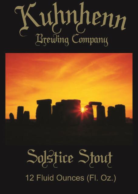Solstice Stout (2022) 16.0%, Kuhnhenn Brewing, United States