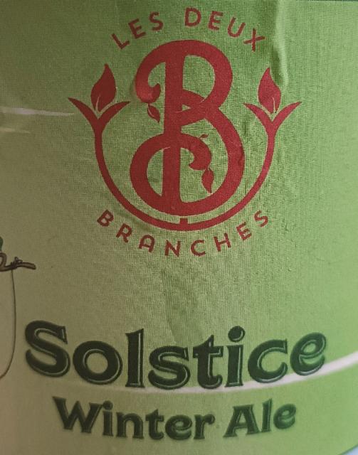Solstice Winter Ale 6.3%, Les Deux Branches, France