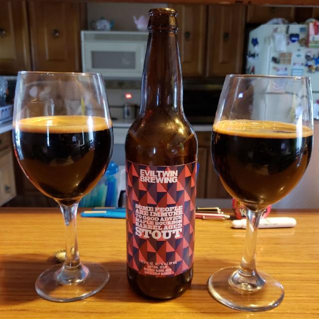 Some People Are Immune To Good Advice Maple Bourbon Barrel Aged Stout 10.7%, Evil Twin Brewing, United States