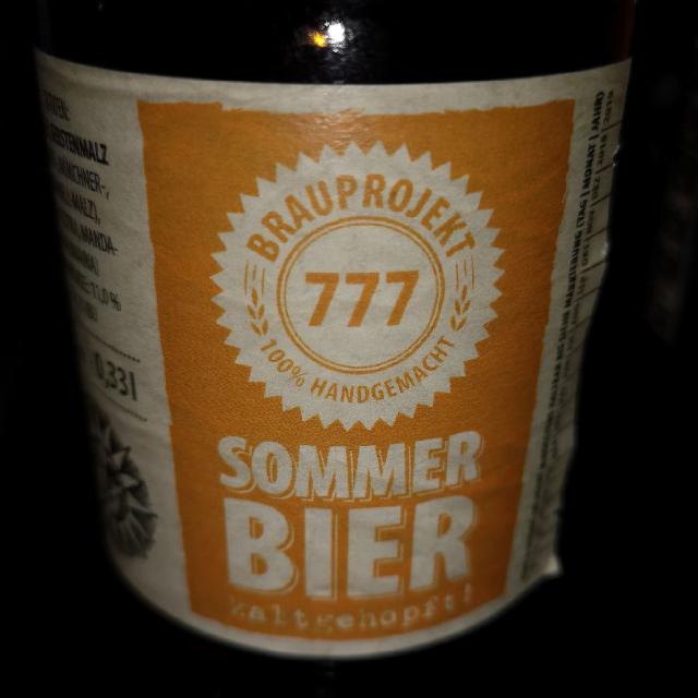 Sommer Bier 4.9%, Brauprojekt 777, Germany