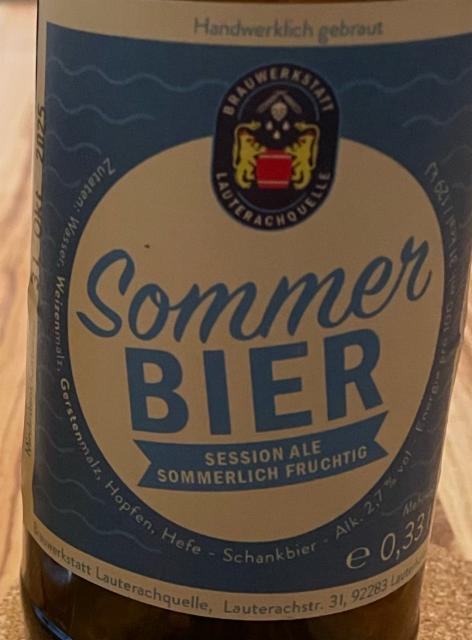 Sommer Bier 2.7%, Brauwerkstatt Lauterbachquelle, Germany