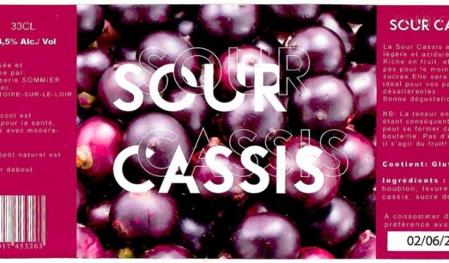 Sommier Sour Cassis 4.5%, Brasserie Sommier [Closed], France