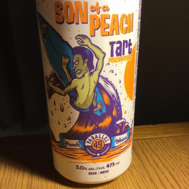 Son of a Peach Tart Peachweisse 5.0%, Parallel 49 Brewing Company, Canada
