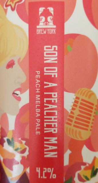 son of a peacher man 4.2%, Brew York, England