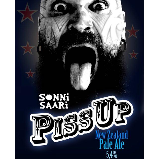 PissUp New Zealand Pale Ale 5.4%, Sonnisaari Panimo, Finland