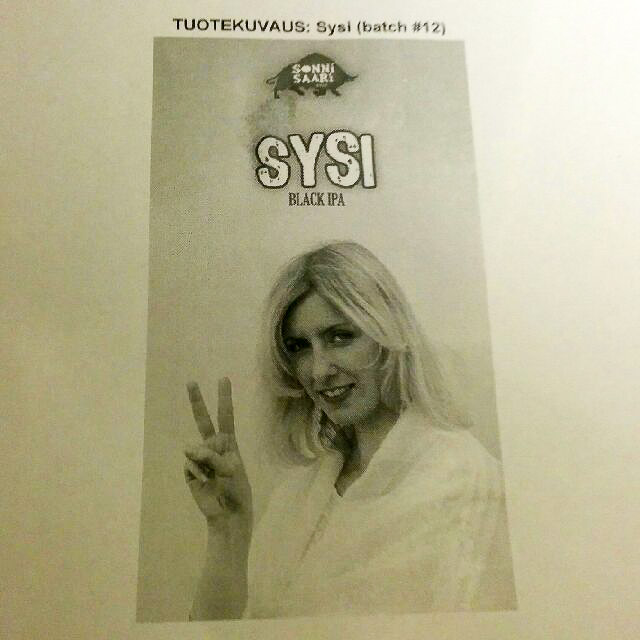 Sysi 7.5%, Sonnisaari Panimo, Finland