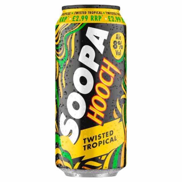 Soopa Hooch Twisted Tropical 8.0%, Global Brands Ltd, England