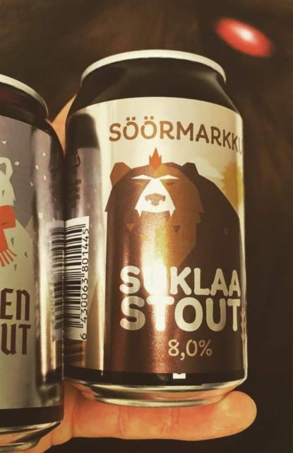 Söörmarkku Suklaa Stout 8.0%, Rocking Bear Brewers, Finland