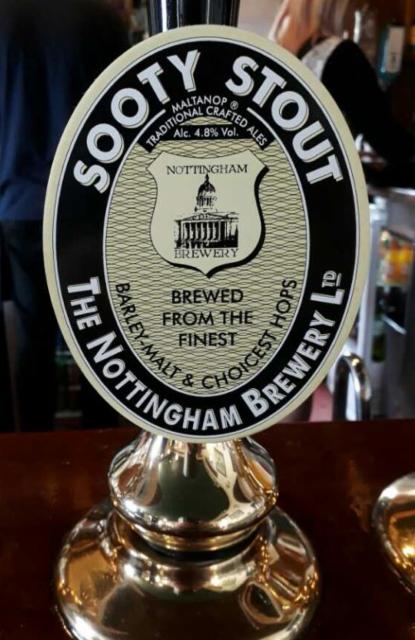 Sooty Stout 4.8%, Nottingham Brewery, England