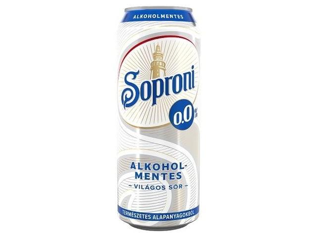 Soproni 0.0% Alkohol Mentes 0.0%, Soprony Brewery (Heineken Hungária), Hungary