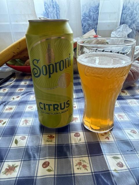 Soproni citrus 4.0%, Soprony Brewery (Heineken Hungária), Hungary