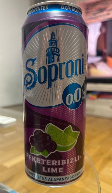 Soproni Feketeribizli-Lime 0.0 0.0%, Soprony Brewery (Heineken Hungária), Hungary