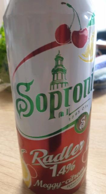 Soproni Radler 1.4% Meggy-Citrom 1.4%, Soprony Brewery (Heineken Hungária), Hungary