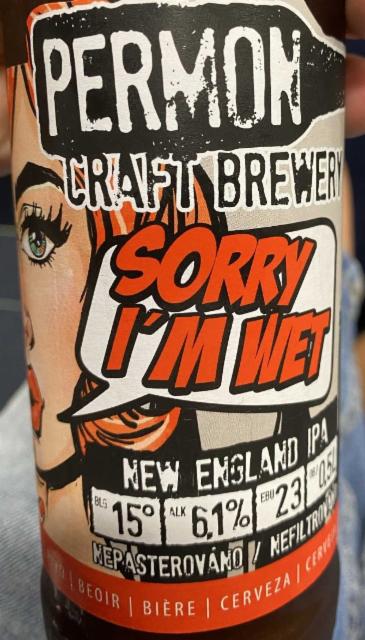 Sorry, I'm Wet 6.1%, Pivovar Permon, Czech Republic