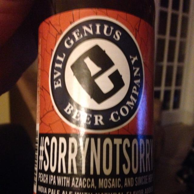 #Sorry Not Sorry 6.7%, Evil Genius Beer Company, United States