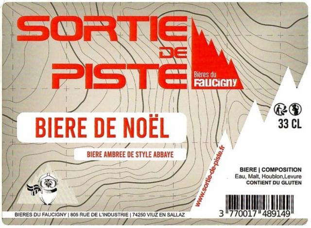 Sortie De Piste De Noël 6.4%, Bières Du Faucigny, France