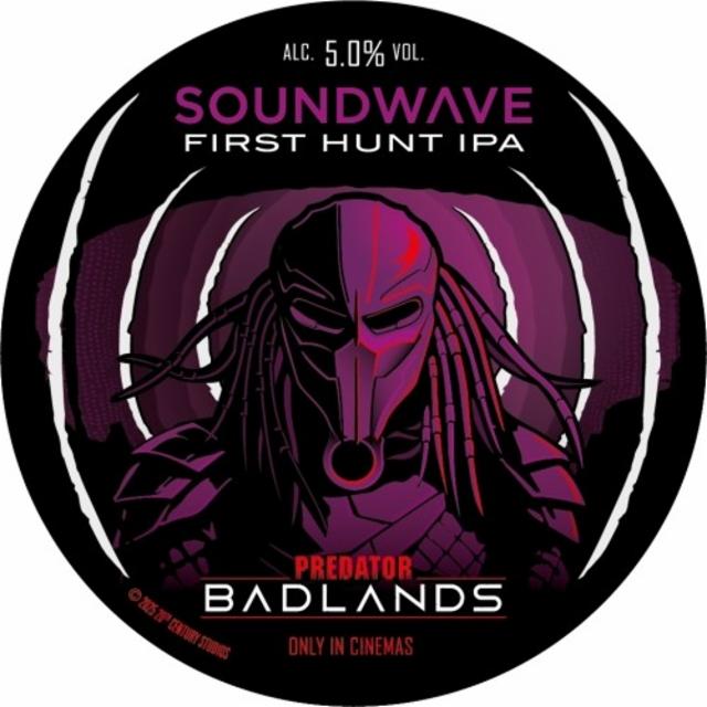Soundwave: First Hunt (Predator Badlands) 5.0%, Siren Craft Brew, England