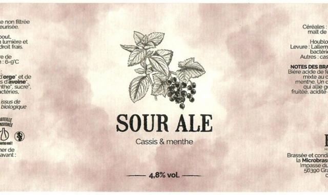 Sour Ale Cassis Menthe, Microbrasserie Horla