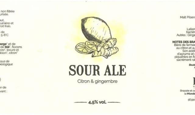 Sour Ale Citron & Gingembre, Microbrasserie Horla