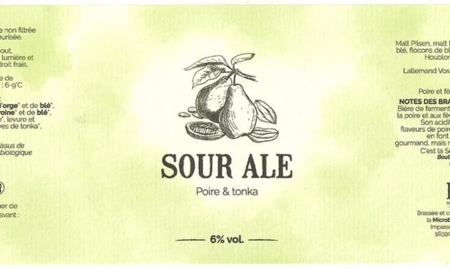 Sour Ale Poire & Tonka 6.0%, Microbrasserie Horla, France