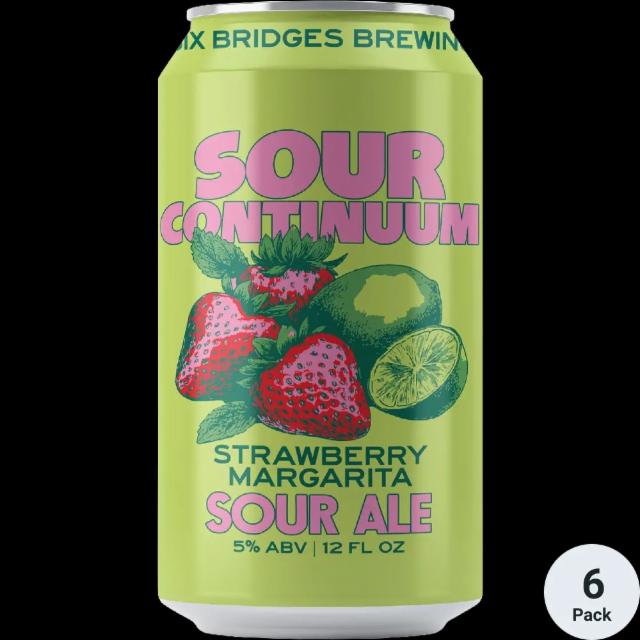 Sour Continuum Strawberry Margarita 5.0%, Six Bridges Brewing, United States