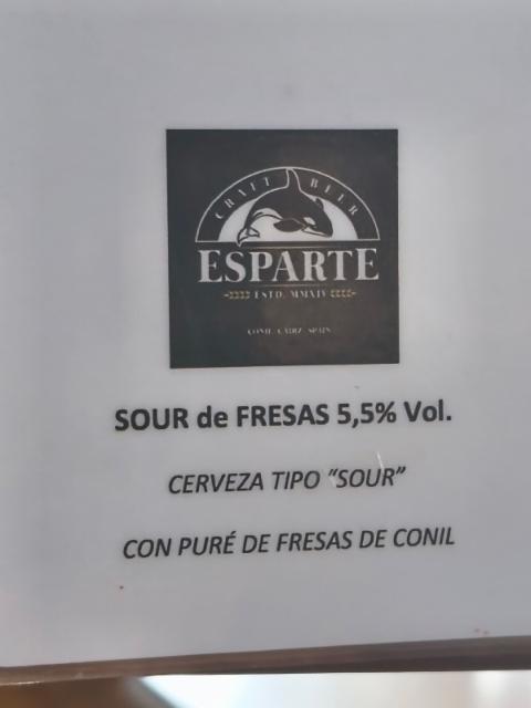 sour de fresas 5.5%, Microcerveceria Esparte, Spain