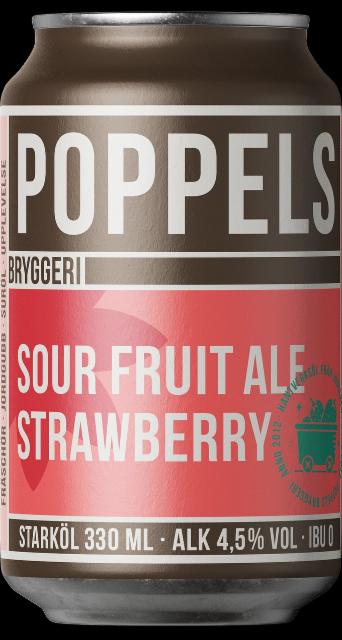 Sour Fruit Ale Strawberry 4.5%, Poppels Bryggeri, Sweden