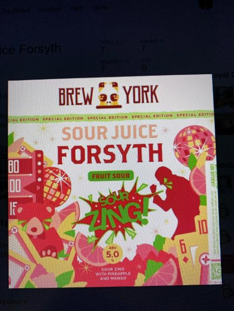 Sour Juice Forsyth 5.0%, Brew York, England