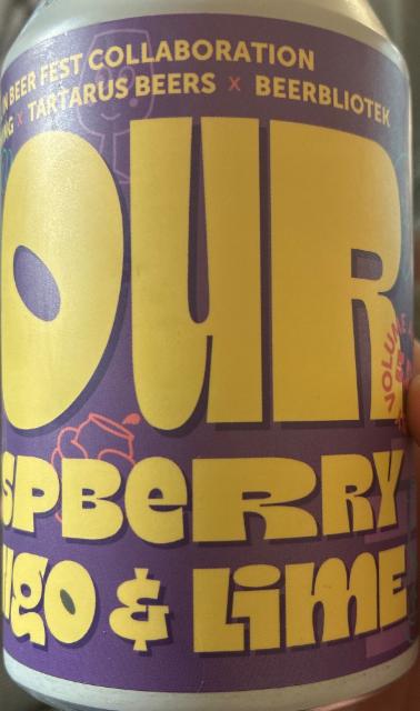 Sour raspberry mango & lime, Beerbliotek