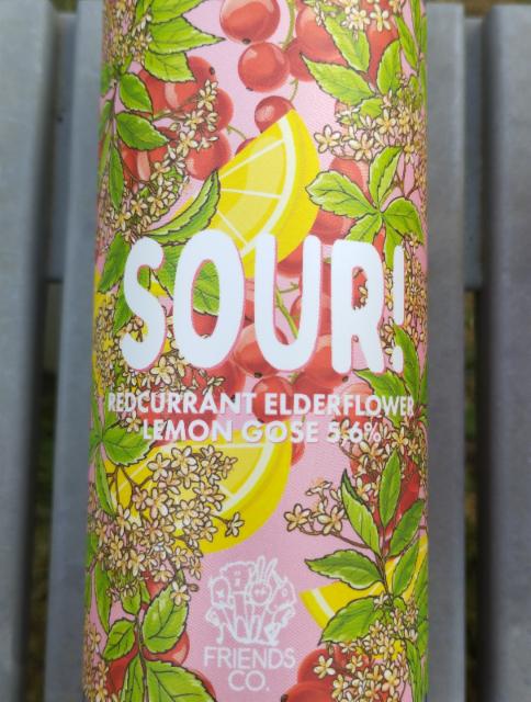 Sour! Redcurrant Elderflower Lemon 5.6%, Friends Company, Sweden