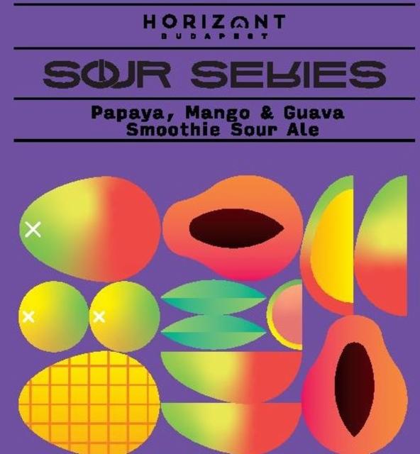 Sour Series - Papaya, Mango & Guava Smoothie Sour Ale 8.0%, Horizont Brewing, Hungary