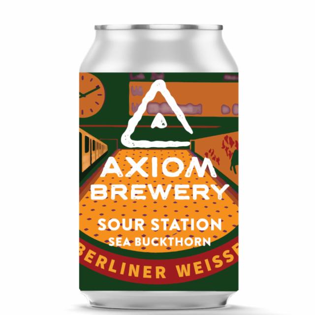 Sour Station - Sea Buckthorn 4.5%, Axiom Brewery, Czech Republic