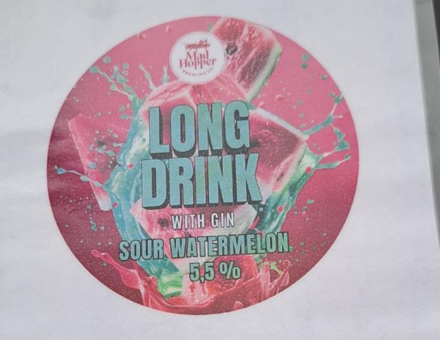 Sour Watermelon Long Drink 5.5%, Mad Hopper Brewing Co., Finland