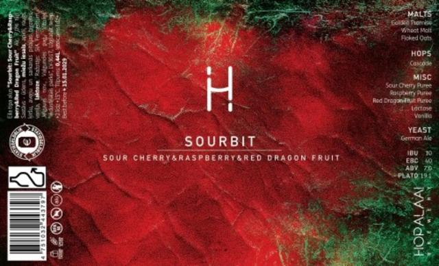 SOURBIT / SOUR CHERRY & RASPBERRY & RED DRAGON FRUIT, Hopalaa