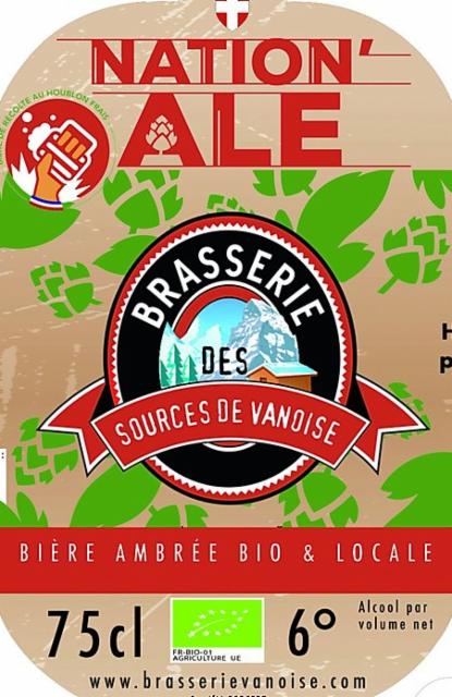 Sources De Vanoise Nation'Ale 5.0%, Brasserie Des Sources De Vanoise, France