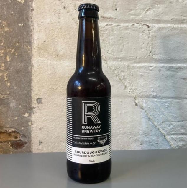 Sourdough kvass Raspberry & Blackcurrant 3.4%, The Runaway Brewery, England