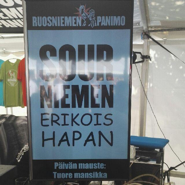 Sourniemen Erikoishapan Mansikka 4.7%, Ruosniemi Brewery, Finland