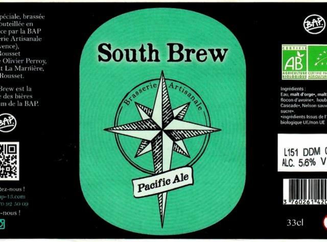 South Brew Pacific Ale 5.6%, BAP - Brasserie Artisanale De Provence, France