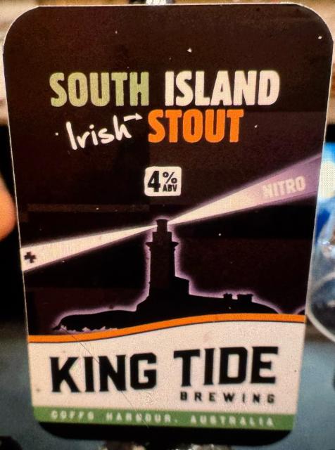 South Island Irish Stout, King Tide Brewing