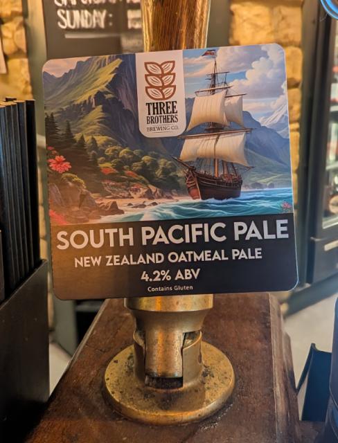 South Pacific Pale 4.2%, Three Brothers Brewing Co, England