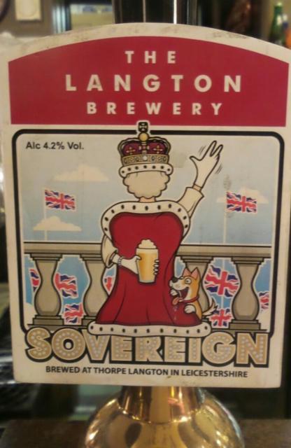 Sovereign 4.2%, Langton Brewery, England