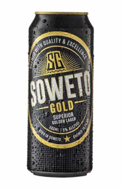 Soweto gold lager 5.0%, Soweto Brewing Company, South Africa