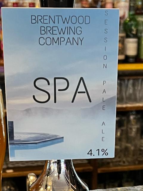 SPA Session Pale Ale 4.1%, Brentwood Brewing Company, England
